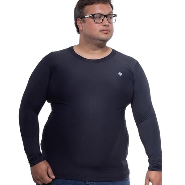 Imagem de Kit 3 Camisa Térmica Masculina Plus Size Uv + 50 Proteção Solar Manga Longa