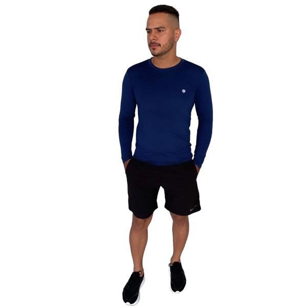 Imagem de "Kit 3 Camisa Termica Proteção uv  Estilo para Atividades ao Ar Livre Vermelho-Preto-Azul Escuro 24