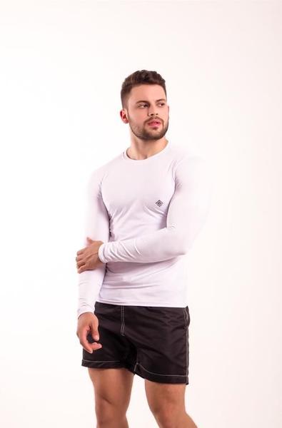 Imagem de Kit 3 Camisas Proteção Solar Uv 50 Segunda Pele Dry Fit Camiseta Térmica Masculina Tecido Gelado P M G GG XGG