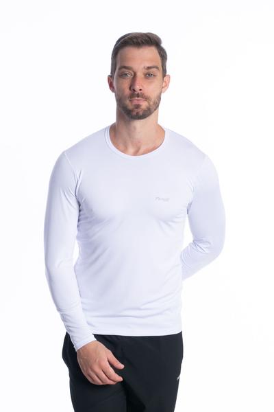 Imagem de KIT 3 Camiseta Masculina Manga Longa Proteção Solar Uv50+ Segunda Pele Malha Fria Premium Academia Esportes