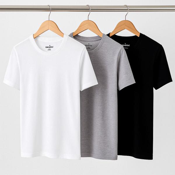 Kit 3 Camisetas Algodão Masculinas Sandrini Day