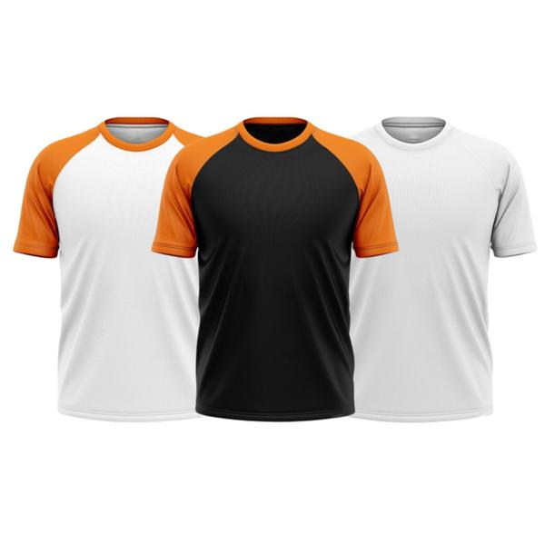 Imagem de KIT 3 Camisetas Camisa Térmica Esportiva Manga Curta Masculina Feminina Academia Treino Colegial