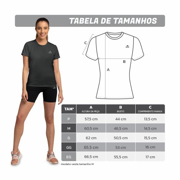 Imagem de Kit 3 Camisetas Dry Basic SS Muvin Feminina - Proteção Solar UV50 - Manga Curta - Treino, Corrida, Caminhada e Academia