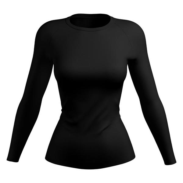 Imagem de Kit 3 Camisetas Feminina Proteção Solar UV Camisa Térmica Manga Longa Praia Bike Treino Esporte Academia