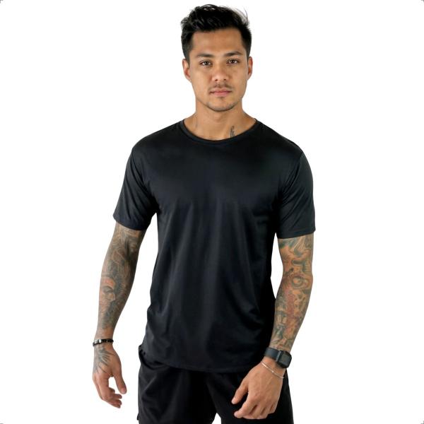 Imagem de Kit 3 Camisetas Masculinas Dry Fit Academia Anti Suor Basica Lisa Corrida