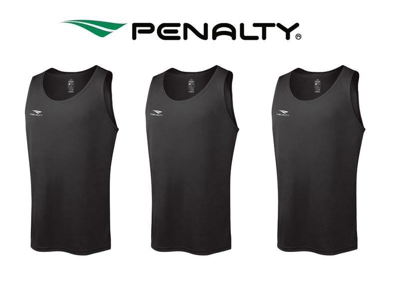 Imagem de Kit 3 Camisetas Regatas Academia Futebol Corrida Penalty Original