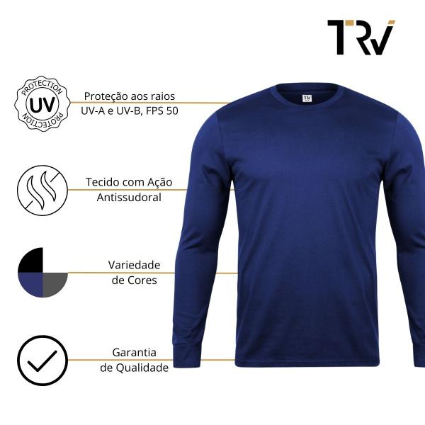 Kit 3 Camisetas Térmica Masculina Segunda Pele Proteção UV50 - TRV Imagem de Kit 3 Camisetas Térmica Masculina Segunda Pele Proteção UV50