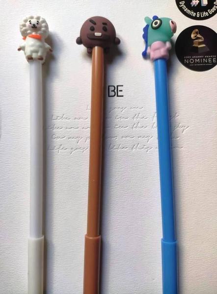 Kit 3 Canetas Bts Kpop Bt21 Kawaii Personagens Boneco Imagem de Kit 3 Canetas Bts Kpop Bt21 Kawaii Personagens Boneco