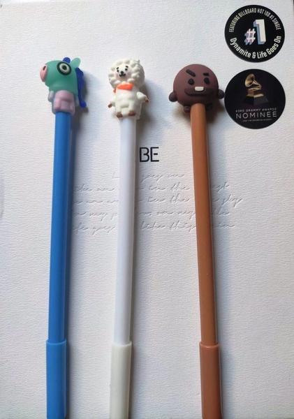Kit 3 Canetas Bts Kpop Bt21 Kawaii Personagens Boneco Imagem de Kit 3 Canetas Bts Kpop Bt21 Kawaii Personagens Boneco