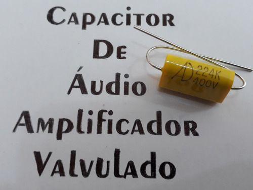 Imagem de Kit 3 Capacitor Poliester 224 0,22uf 220nf 400v Valvulado