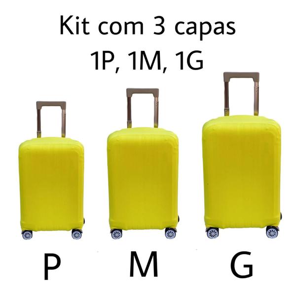 Imagem de Kit 3 Capas de Mala