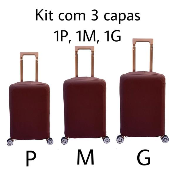 Imagem de Kit 3 Capas de Mala