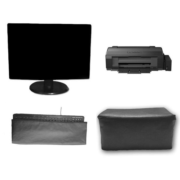 Imagem de Kit 3 Capas Monitor 20 Teclado Impressora L1300 uv Impermeável