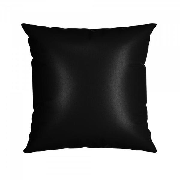 Imagem de Kit 3 Capas para Almofada Acetinada Silk Home 43x43cm Preto