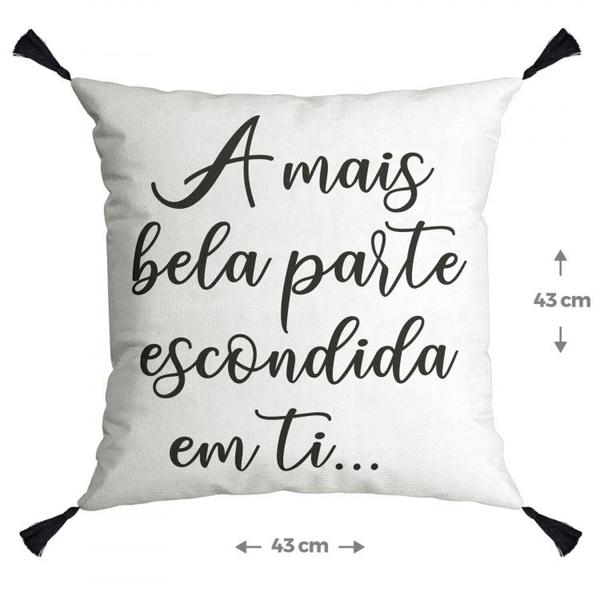 Imagem de Kit 3 Capas para Almofada Aveludada Dolce 43x43 Cm Preto