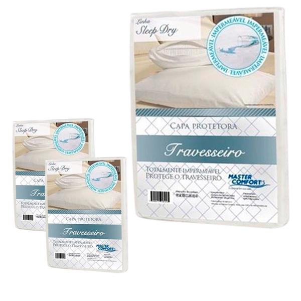 Imagem de KIT 3 Capas Protetora Impermeável de Travesseiro Sleep Dry