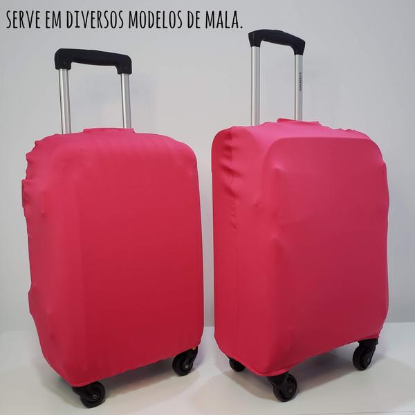 Imagem de Kit 3 Capas Protetora Mala De Viagem Big Style Rosa Pink P, M, G