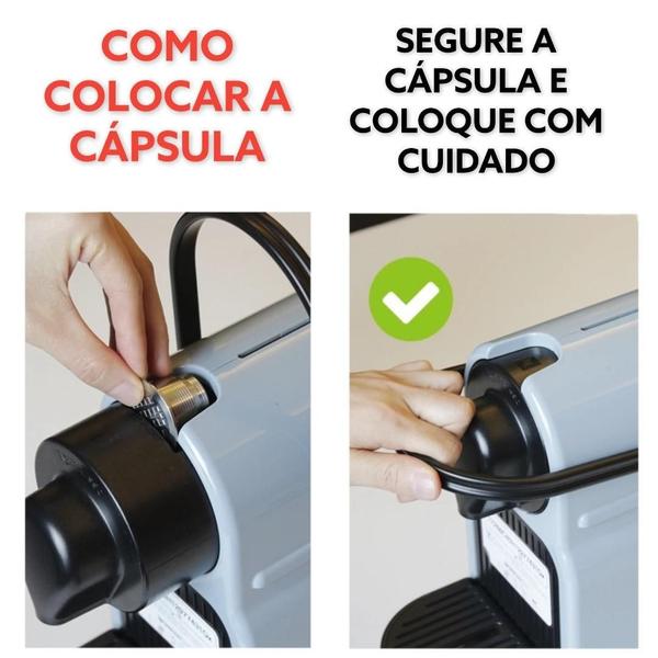 Imagem de Kit 3 Cápsula Nespresso Reutilizável Inox Café Essenza Pilão