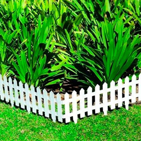 Imagem de Kit 3 Cercas Plásticas Decorativas Para Jardim