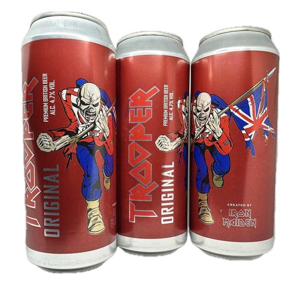 Kit 3 Cerveja Trooper Inglaterra Iron Maiden Original 500ml - Trooper Iron Maiden Importada Imagem de Kit 3 Cerveja Trooper Inglaterra Iron Maiden Original 500ml