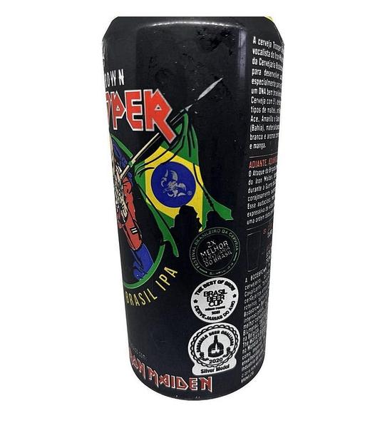 Kit 3 Cervejas Trooper Iron Maiden Ipa 473Ml + Copo 350Ml - Trooper Iron Maiden Bodebrown Imagem de Kit 3 Cervejas Trooper Iron Maiden Ipa 473Ml + Copo 350Ml