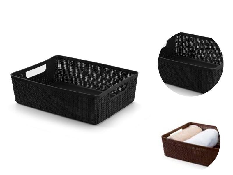 Imagem de Kit 3 Cestos Organizadores Multiuso Decorativo Rattan 4,7L