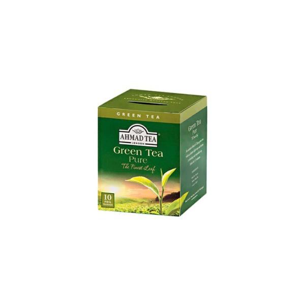 Imagem de Kit 3 Chá Importado Green Pure Ahmad Tea London 20 Gr