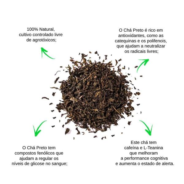 Imagem de Kit 3 Chá Preto Gourmet Tea Brasil 30g