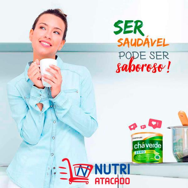 Imagem de Kit 3 Chá Verde Solúvel Zero Calorias + Vitamina C 250G