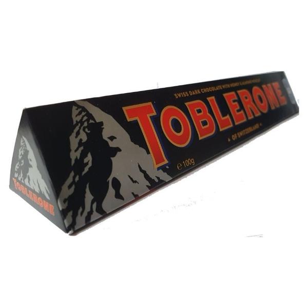 Imagem de Kit 3 Chocolate Toblerone Amargo C/Amendoas Importado 100Gr