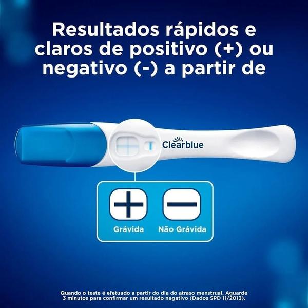 Imagem de Kit 3 Clearblue Plus Resultado Em 1 Minuto