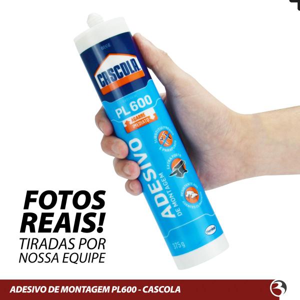 Imagem de KIT 3 Cola Cascola Monta E Fixa Pl600 375g Adesivo Montagem Externo Extra Forte - Henkel