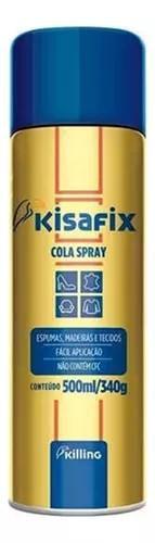 Imagem de Kit 3 Cola Spray Kisafix Plus Adesivo Contato 500ml Killing