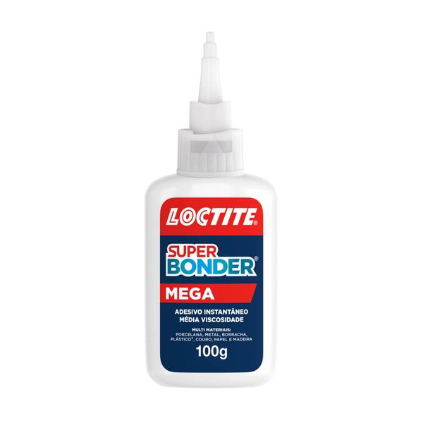 Imagem de Kit 3 Cola Super Bonder Mega Adesivo Multiuso 100g Loctite