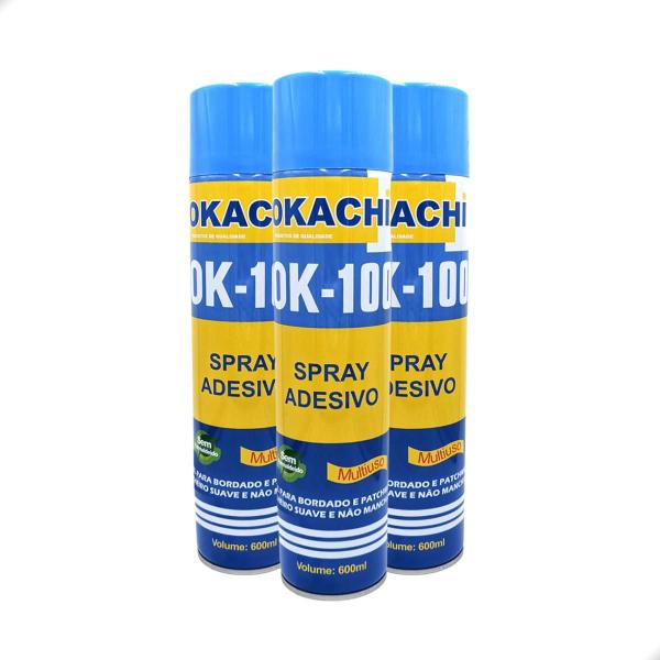 Imagem de Kit 3 Colas Ok Spray Temporária Patchwork Bordados 600ML