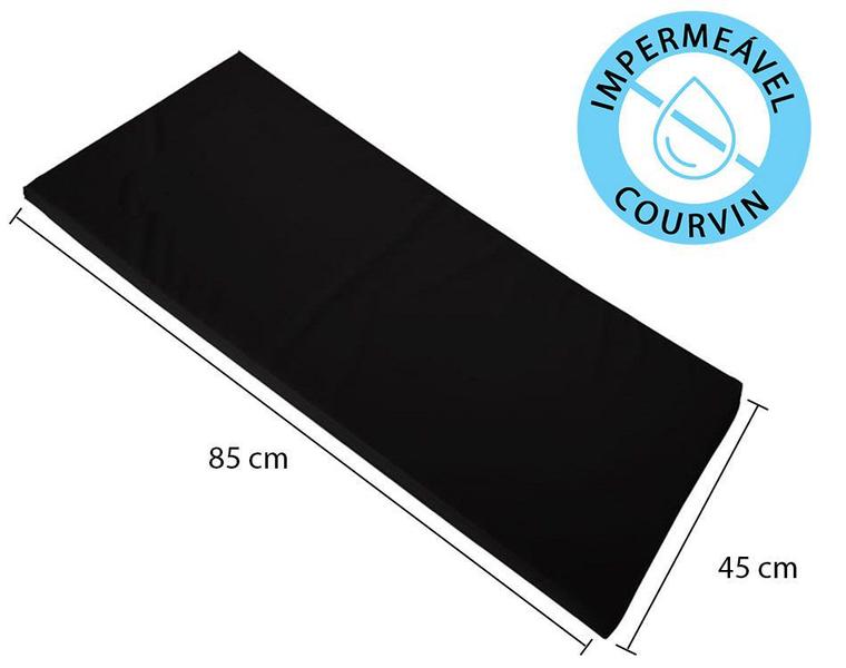 Imagem de Kit 3 Colchonetes 85x45x3cm de Espuma para Academia e Ginastica em Corvin Preto