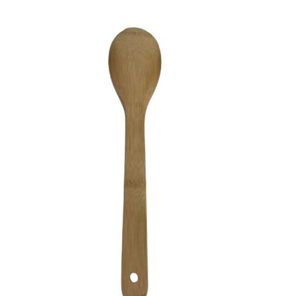 Imagem de Kit 3 colheres multiuso de bambu utensílios cozinha pratica