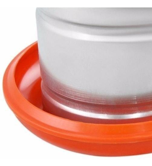 Kit 3 Comedouros Galvanizados Aves Suporte Plástico 3Kg Opus - Opusplast Imagem de Kit 3 Comedouros Galvanizados Aves Suporte Plástico 3Kg Opus