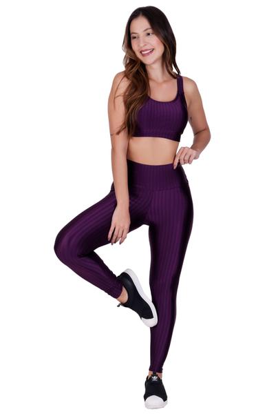 Imagem de Kit 3 Conjunto Fitness 3D Moda Feminina Top Bojo Removível e Legging- KIT 3 CONJUNTO BÁRBARA