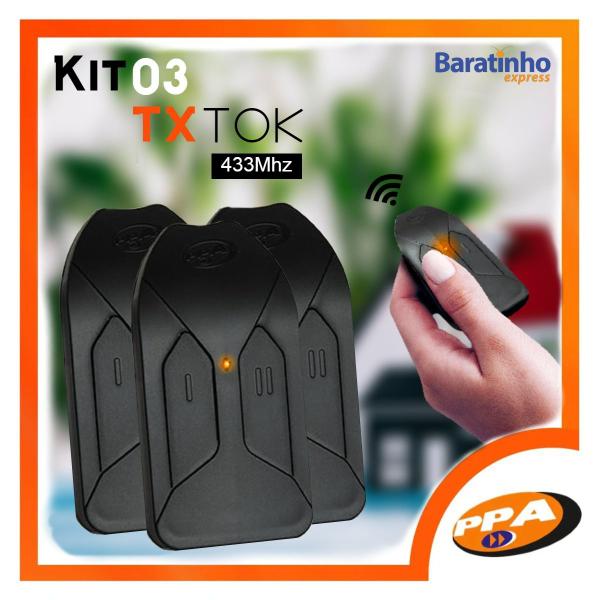 Kit 3 Controle Remoto Tx Tok Portão Universal Ppa Rcg Garen Imagem de Kit 3 Controle Remoto Tx Tok Portão Universal Ppa Rcg Garen