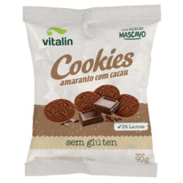 Imagem de KIT 3 Cookies Amaranto com Cacau Vitalin 90g