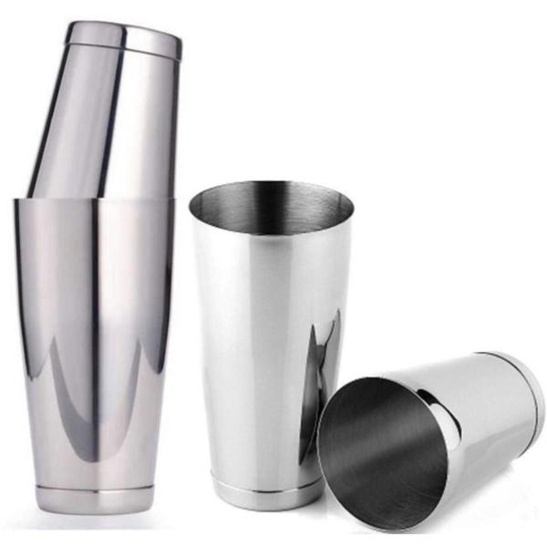 Imagem de Kit 3 Coqueteleiras Inox Profissional Boston Drink 2 Copos