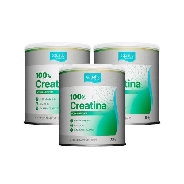 Imagem de Kit 3 Creatina 100% Monohidratada Equaliv 300G