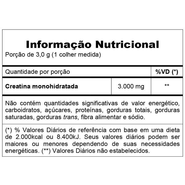 Imagem de Kit 3 Creatina Monohidratada Creatine Vitafor Pote 300g