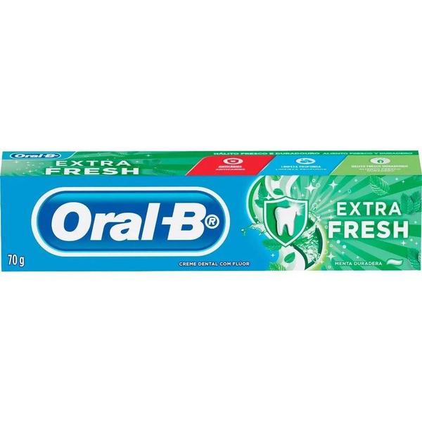 Imagem de Kit 3 Creme Dental Oral-B Extra Fresh Menta 70g Cada