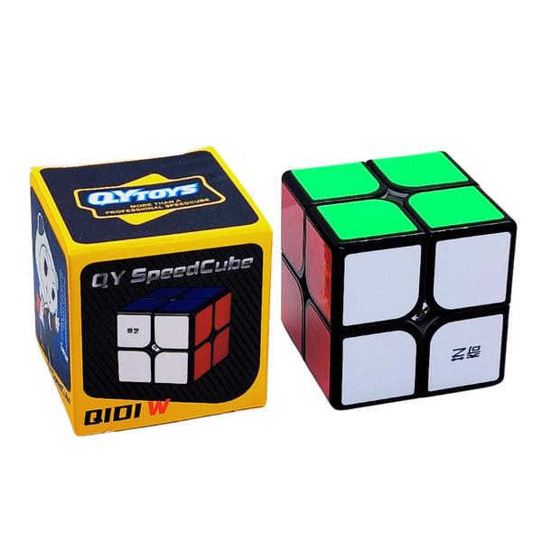 Kit 3 Cubo Mágico 2x2x2+3x3x3+pirâmide Profissional Qiyi Moyu black - moyu/qytoys Imagem de Kit 3 Cubo Mágico 2x2x2+3x3x3+pirâmide Profissional Qiyi Moyu black