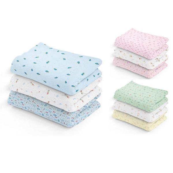 Imagem de Kit 3 Cueiro Manta Flanelado Grande Aconchego Bebe Infantil