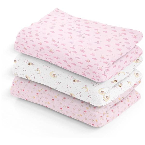 Imagem de Kit 3 Cueiro Manta Flanelado Grande Aconchego Bebe Infantil