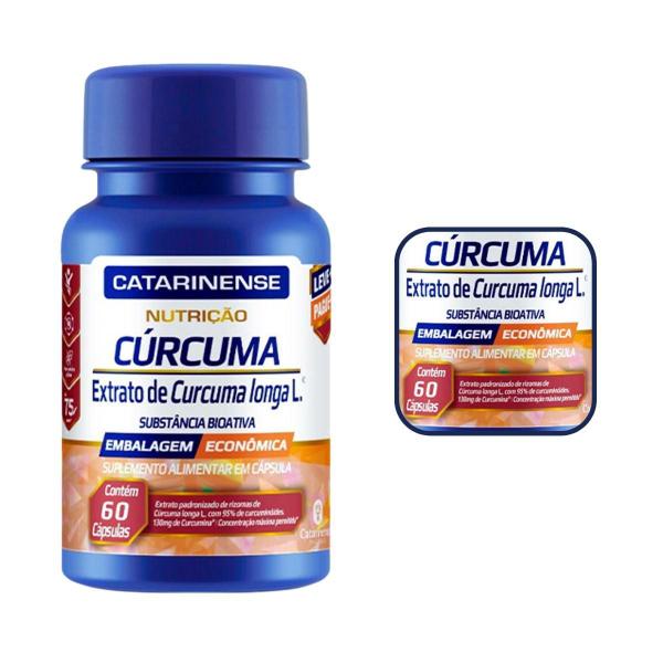 Kit 3 Cúr cuma Longa 130mg Catarinense 60 Cápsulas Imagem de Kit 3 Cúr cuma Longa 130mg Catarinense 60 Cápsulas
