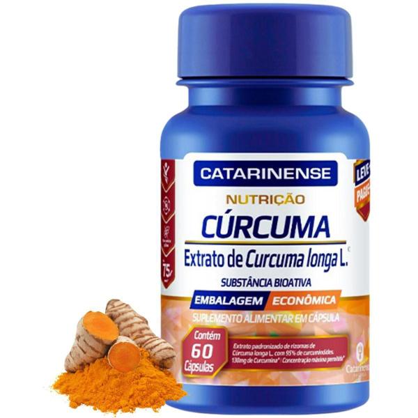 Kit 3 Cúr cuma Longa 130mg Catarinense 60 Cápsulas Imagem de Kit 3 Cúr cuma Longa 130mg Catarinense 60 Cápsulas
